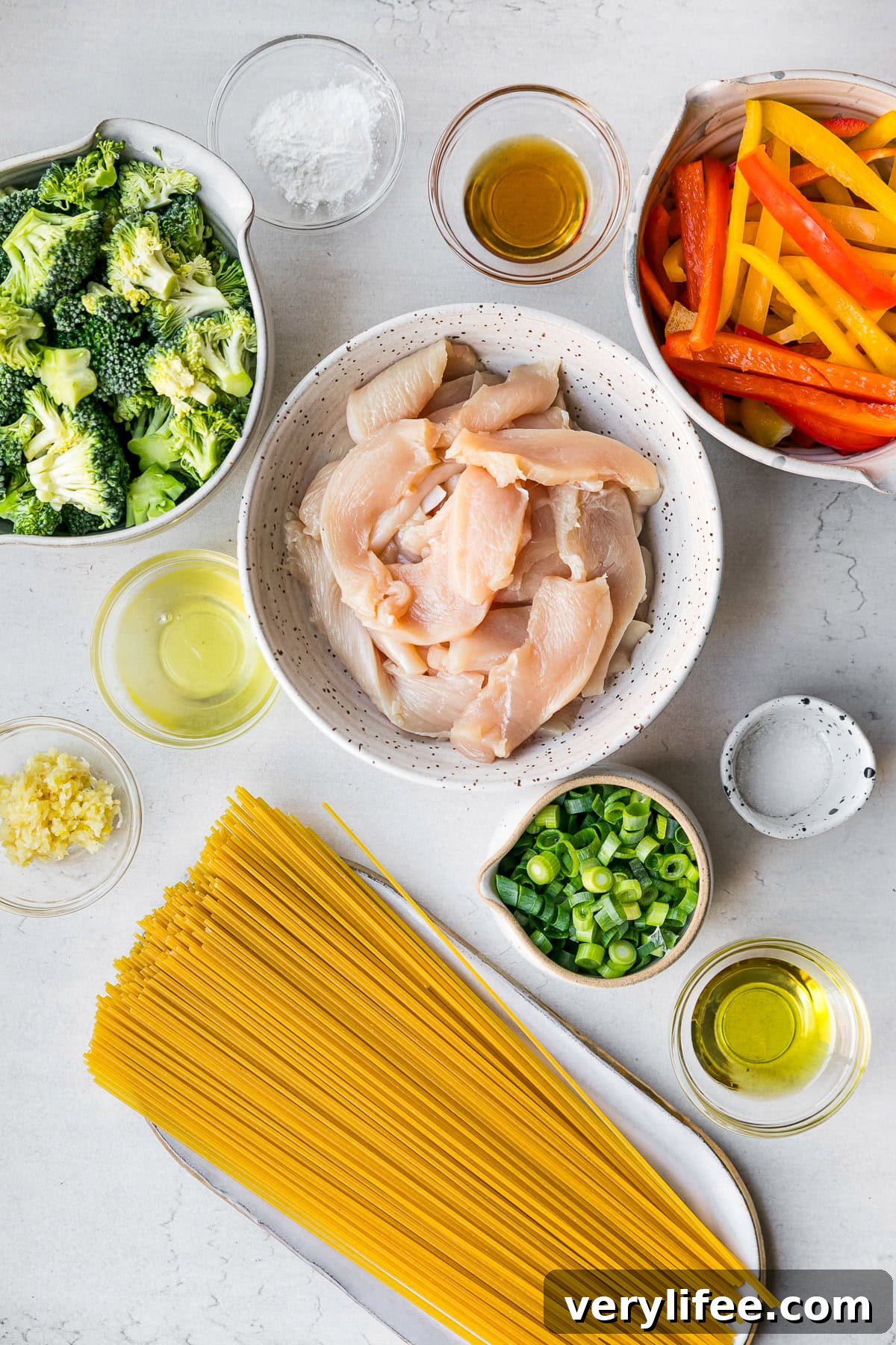Chicken Lo Mein ingredients
