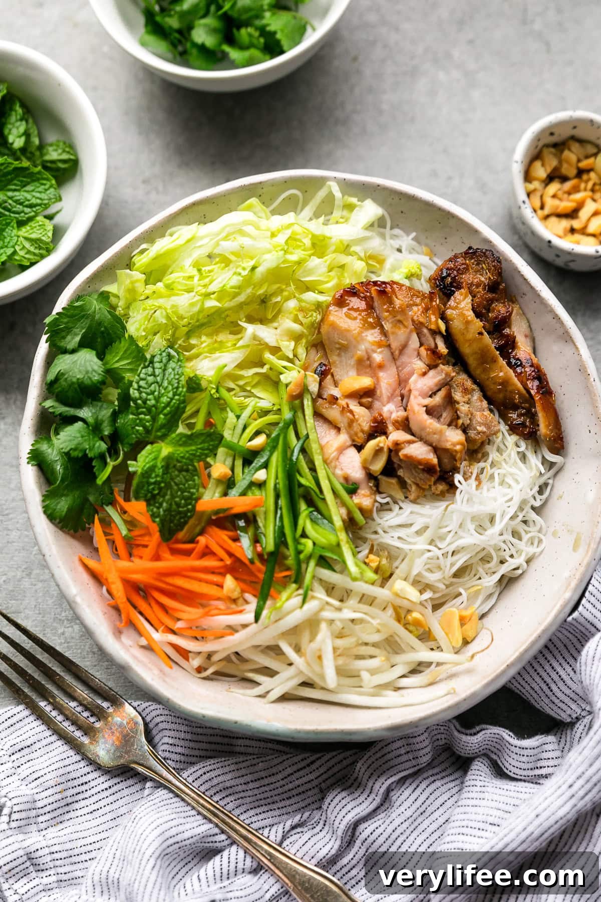 Lemongrass Chicken Noodle Bowls with Ginger Lime Broth 2 Lemongrass Chicken Noodle Bowls