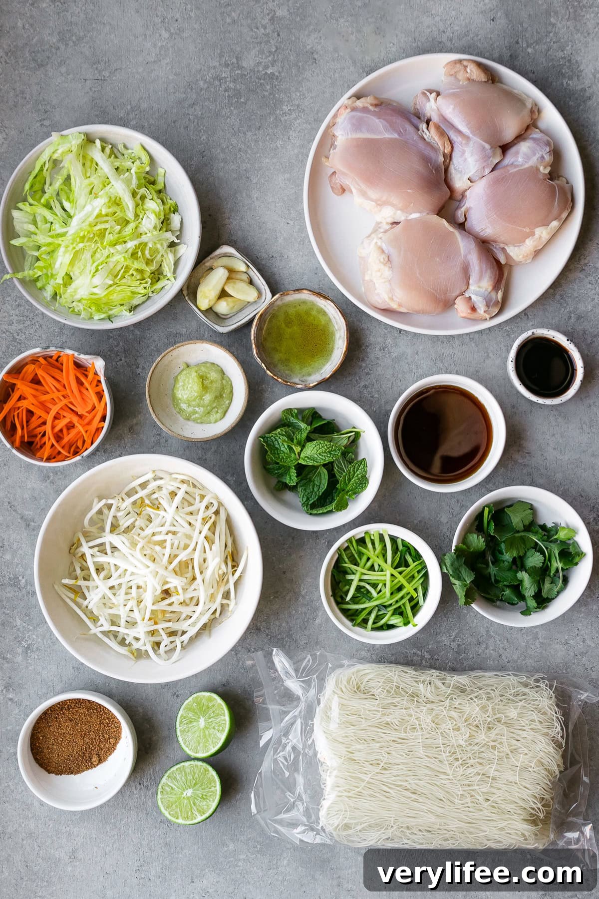 Lemongrass Chicken Noodle Bowls with Ginger Lime Broth 6 Lemongrass Chicken ingredients