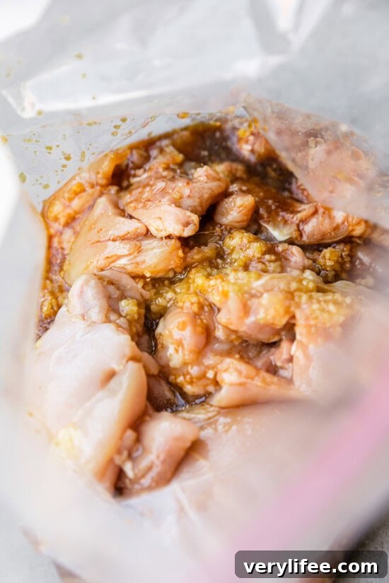 Lemongrass Chicken Noodle Bowls with Ginger Lime Broth 7 Marinate the chicken