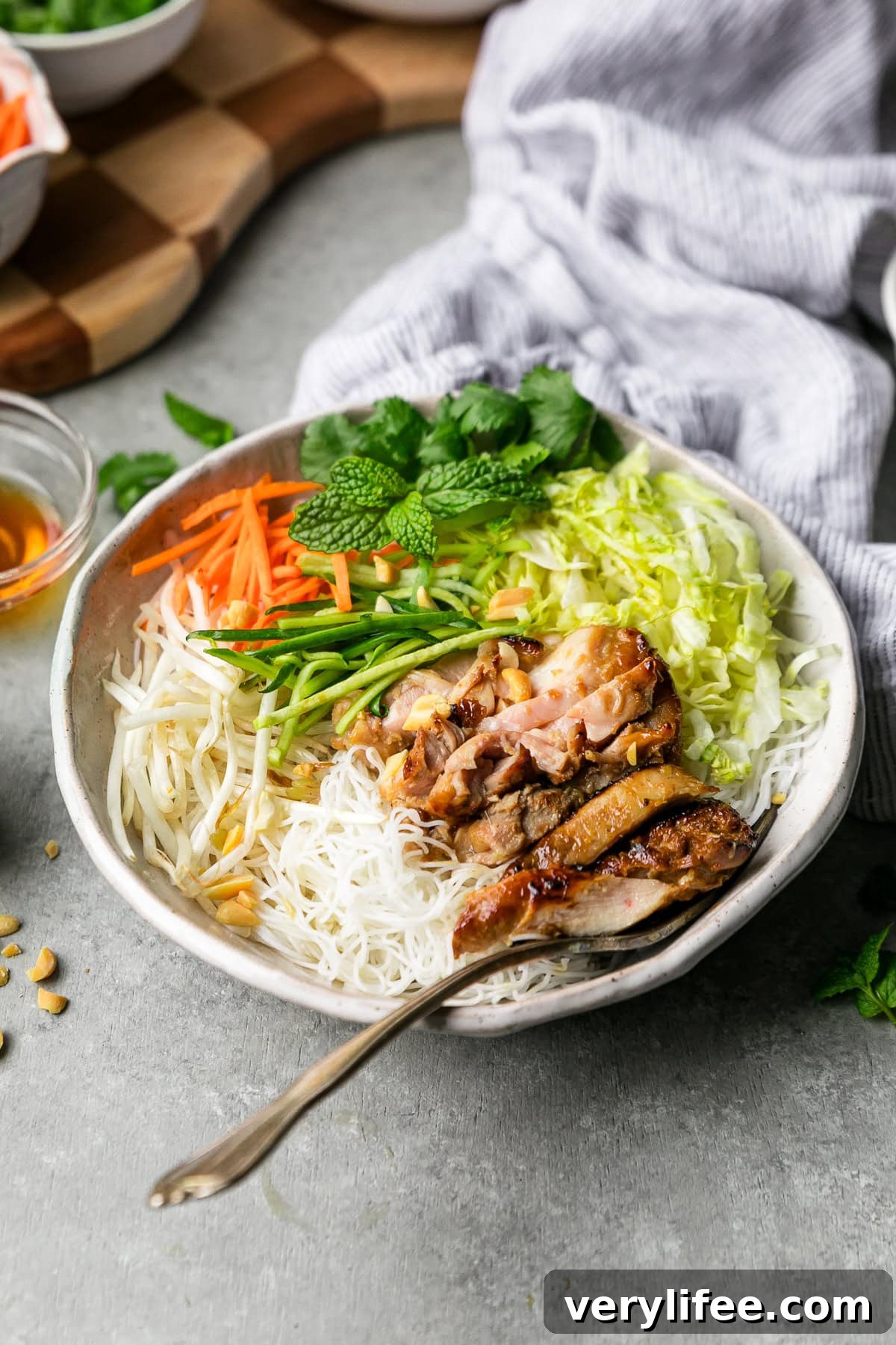 Lemongrass Chicken Noodle Bowls with Ginger Lime Broth 10 Lemongrass Chicken Noodle Bowls
