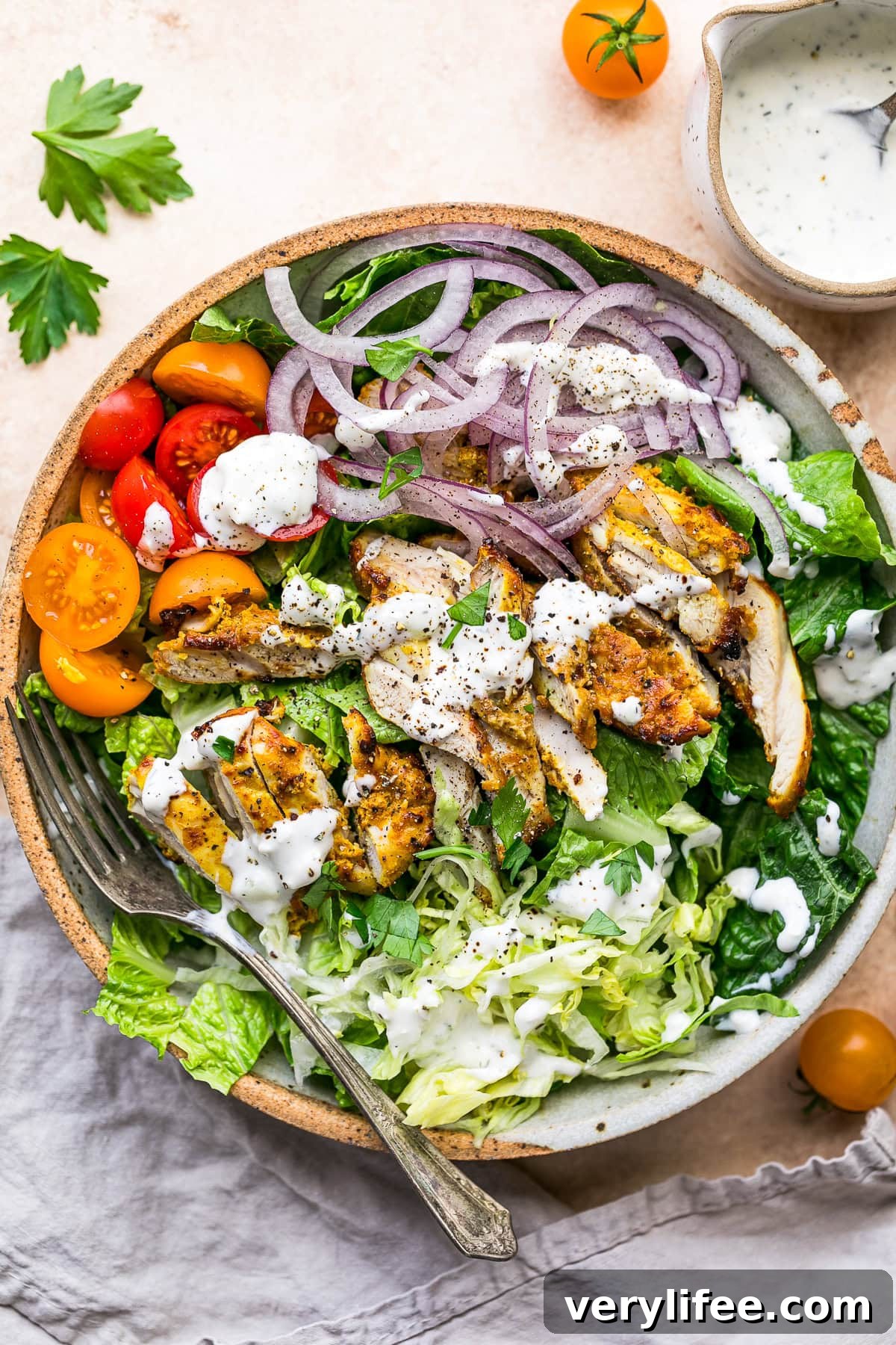 Chicken Gyro Salad