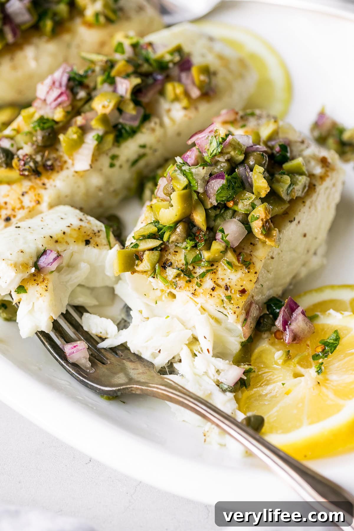 Crispy Pan-Seared Fish with Olive Chimichurri Sauce 2 Pan Seared Fish with Olive Chimichurri