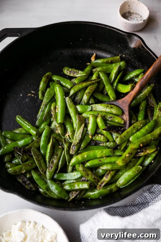 Charred Sugar Snap Peas with Garlic and Lemon 6 Charred Sugar Snap Peas