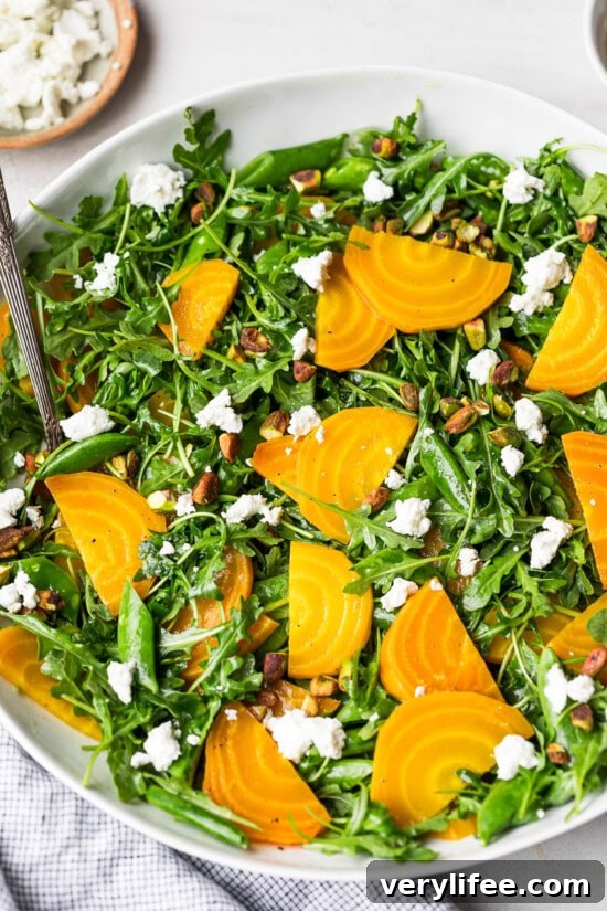 Serve over arugula with goat cheese and pistachios.
