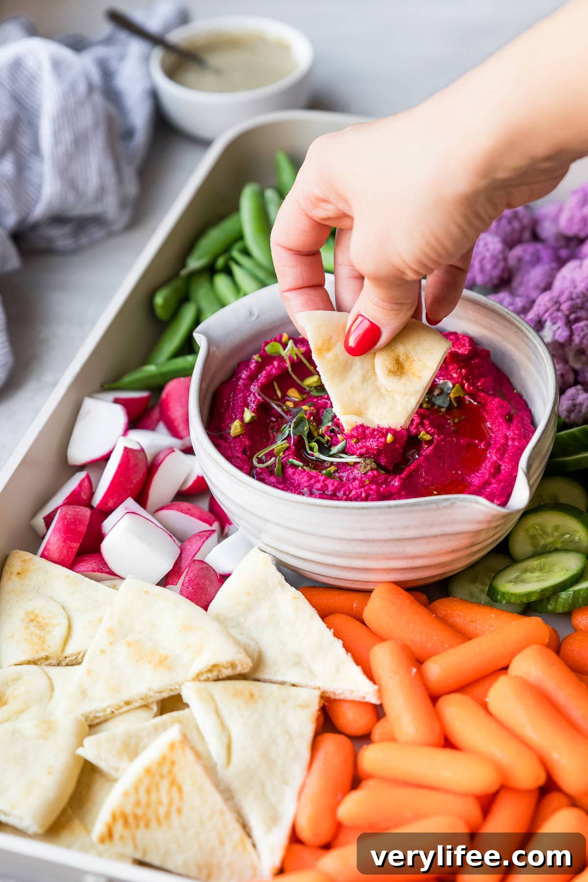 Vibrant Roasted Beet Hummus Recipe 2 Beet Hummus