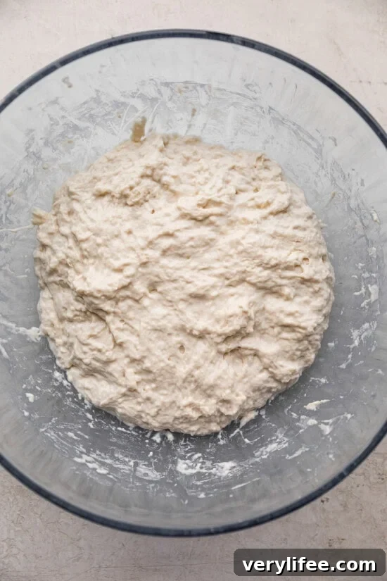 How to Make Classic Sourdough Bread at Home 10 Mix the dough