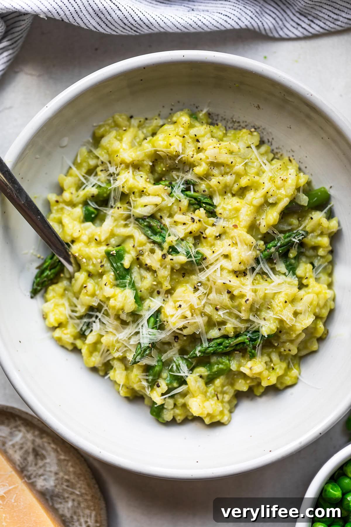 Creamy Oven-Baked Risotto Recipe with Parmesan and Mushrooms 2 Baked Risotto with Asparagus and Peas