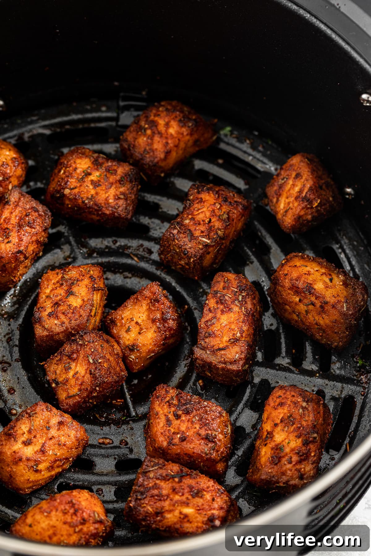 Air Fryer Salmon: Crispy Recipes for Quick Dinners 2 Blackened Air Fryer Salmon Bites