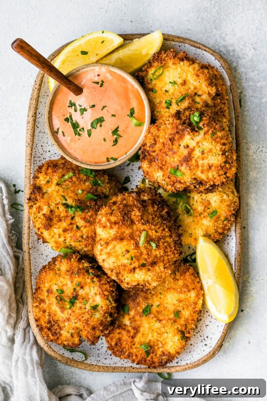 Fish Cakes with Roasted Pepper Sauce