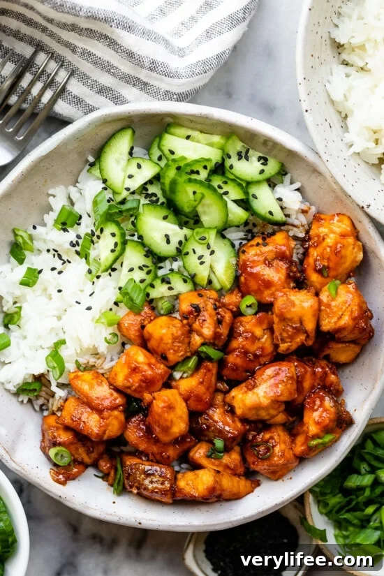 Air Fryer Gochujang Salmon Rice Bowl