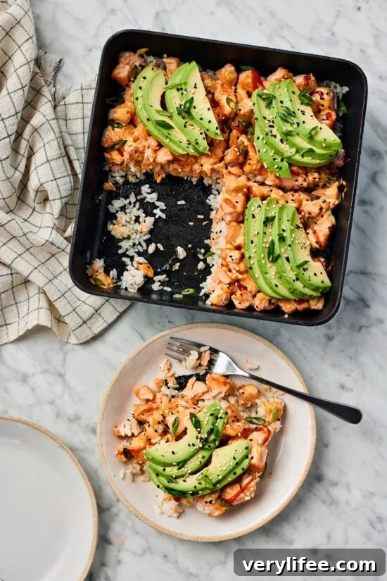 Skinnytaste High-Protein Cookbook: Exclusive Cover Reveal 4 Salmon Sushi Bake