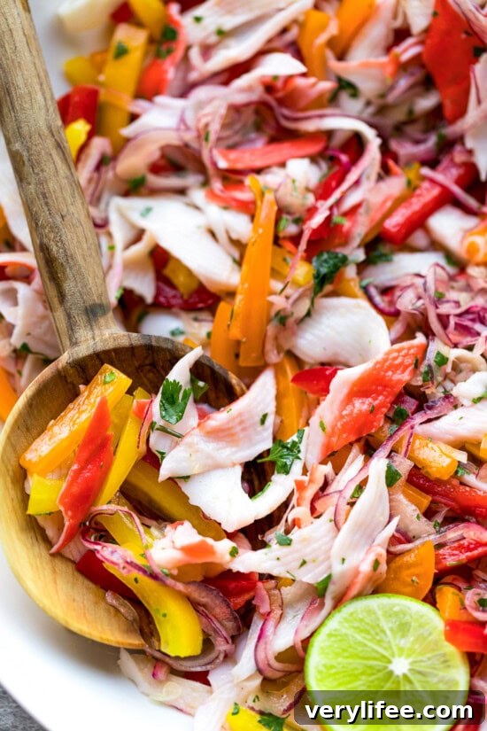 Zesty Lime Crab Salad Recipe 8 Crab Salad with Bell Peppers and Lime