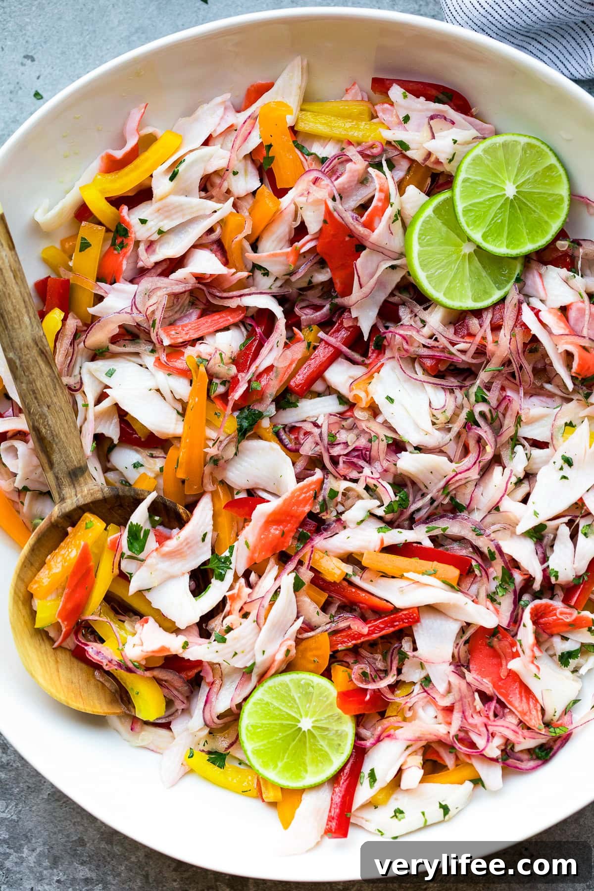 Zesty Lime Crab Salad Recipe 9 Crab Salad with Bell Peppers and Lime