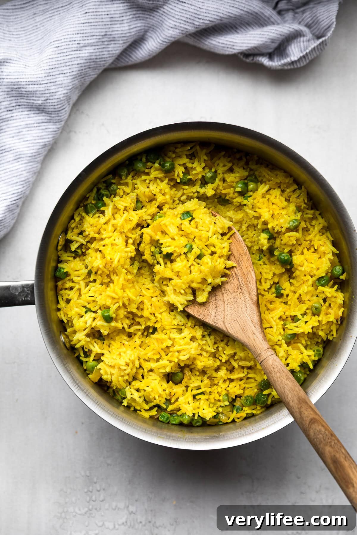 One-Pot Turmeric Basmati Rice with Peas 10 Turmeric Basmati Rice with Peas