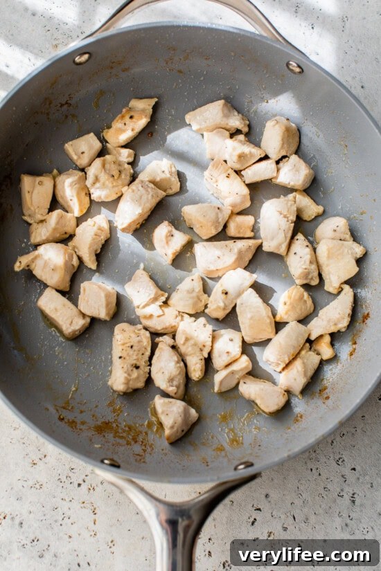 Garlic Butter Chicken Scampi with Lemon and Parsley 6 Saute the chicken breast