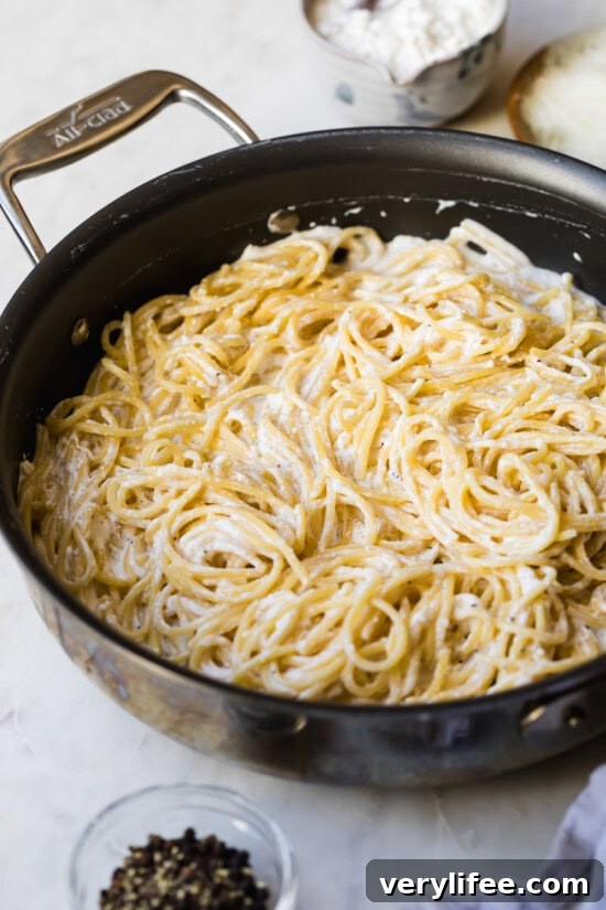 Cacio e Pepe Pasta with Cottage Cheese 8 Cottage Cheese Cacio e Pepe