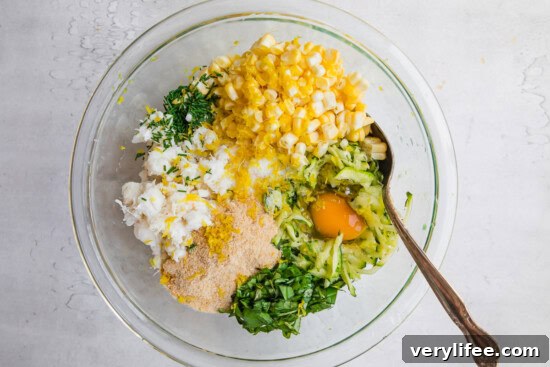 Crab and corn stuffing