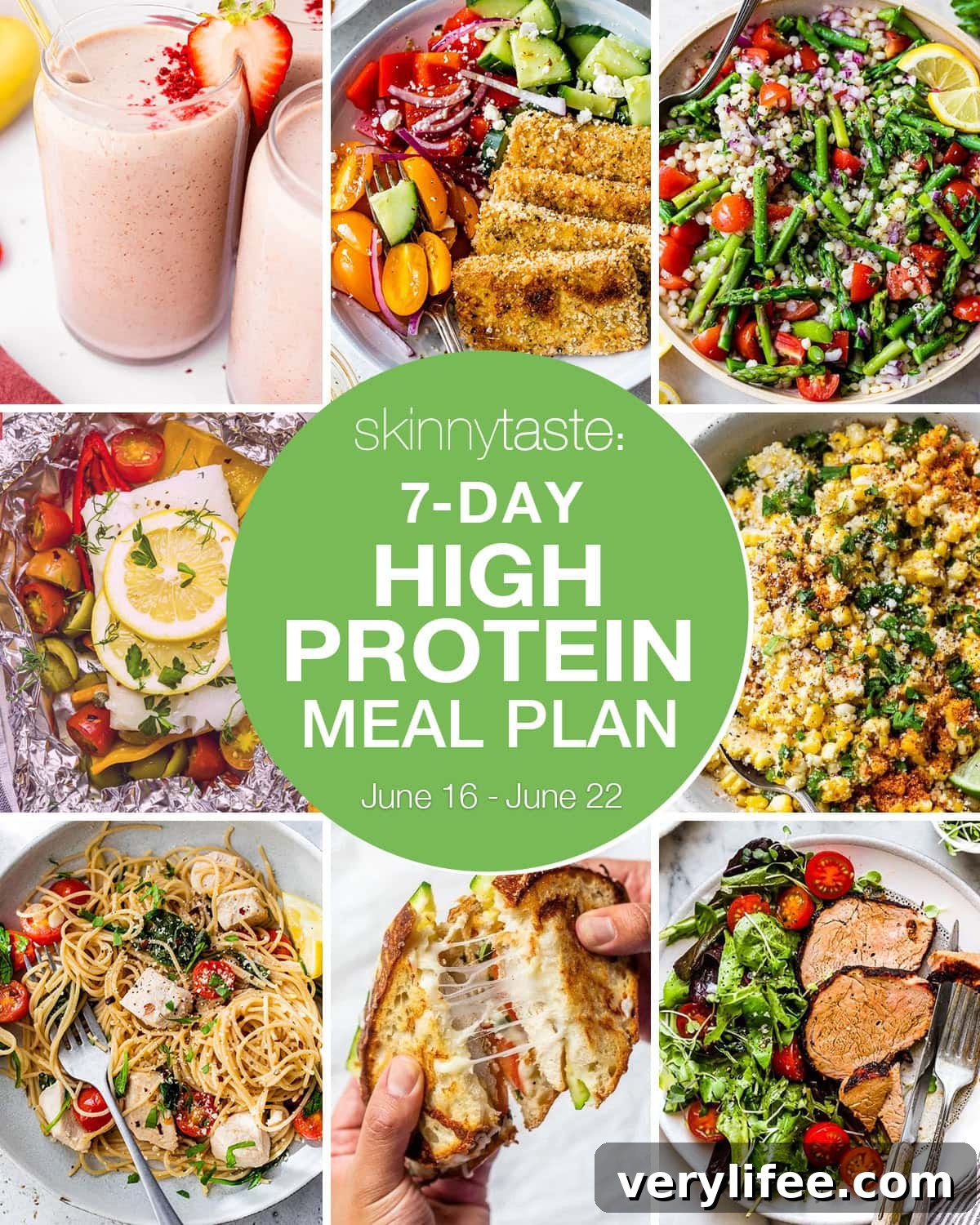 7-Day High-Protein Meal Plan for Weight Loss and Muscle Gain 2 High protein meal plan spread