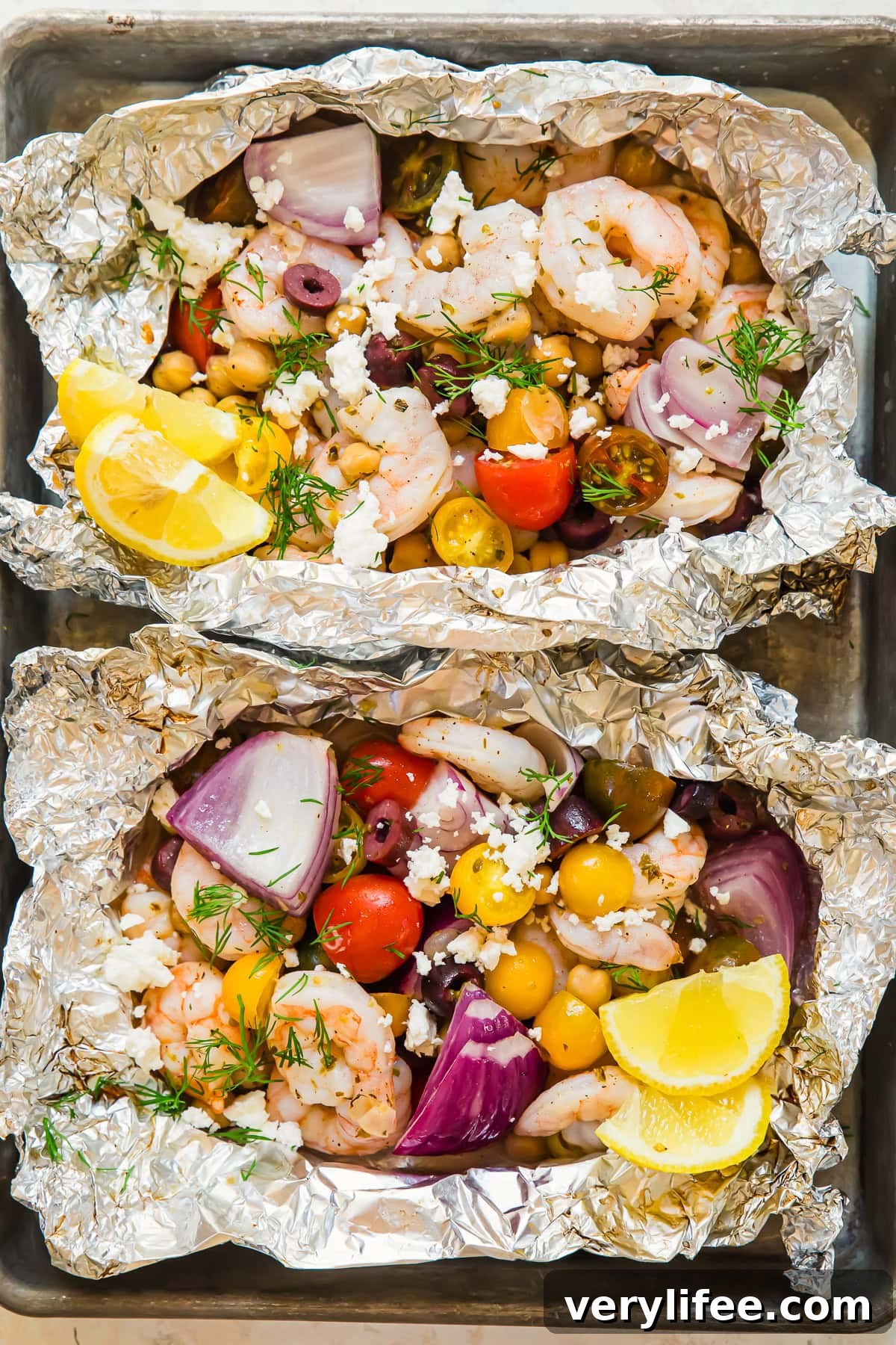 Lemon Garlic Shrimp Foil Packets Recipe 14 shrimp foil packets