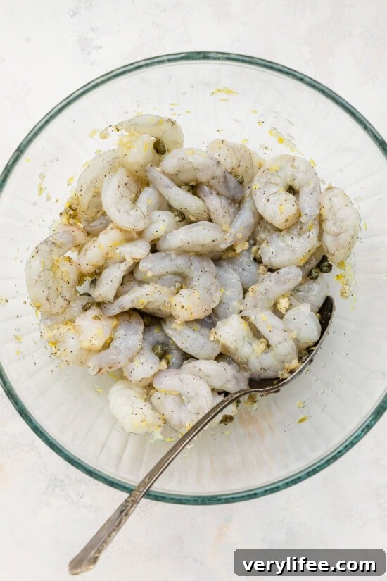 Shrimp in a bowl