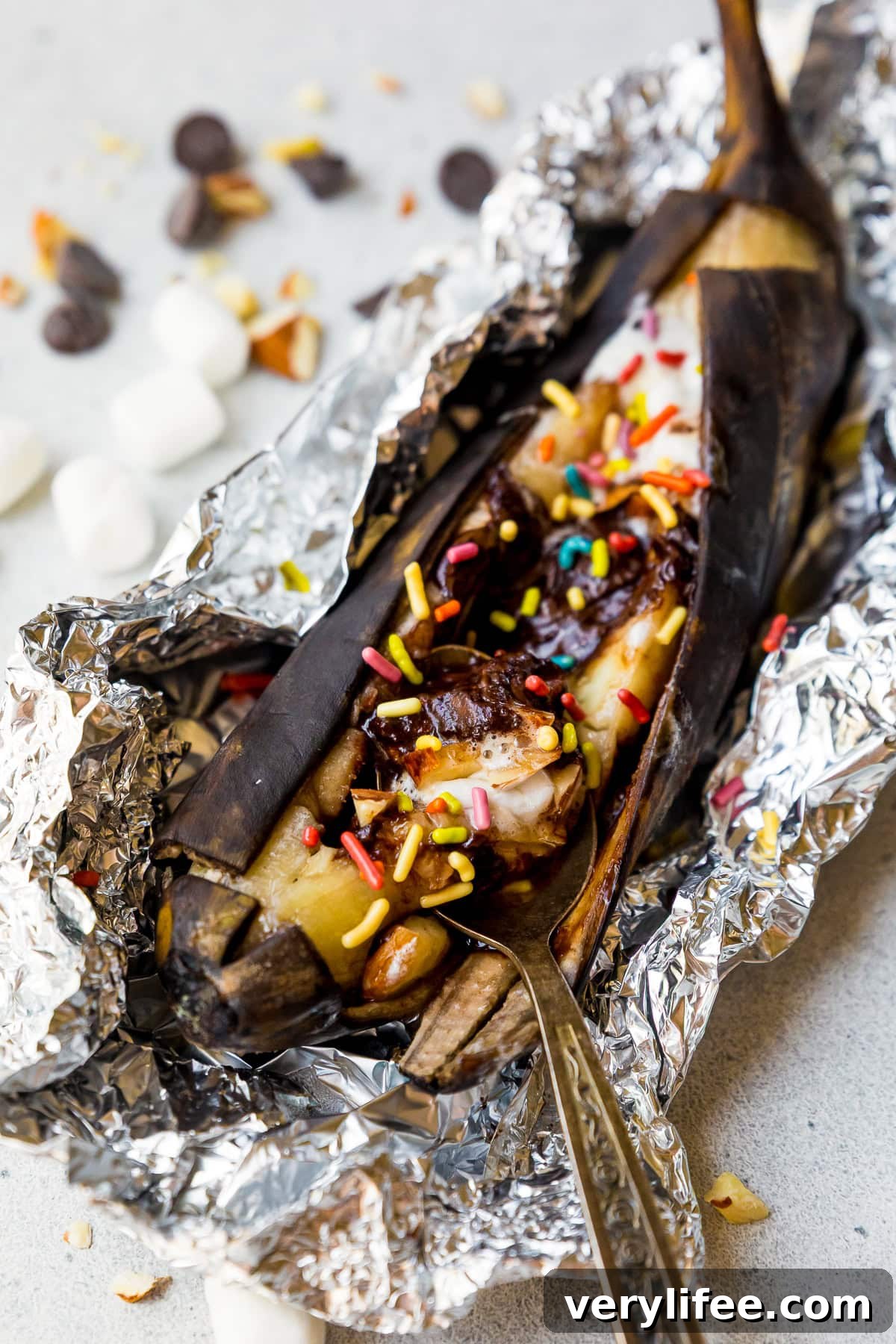 Grilled Bananas in foil