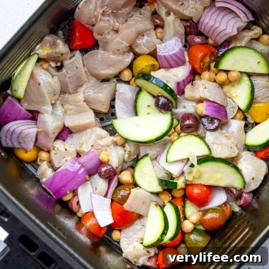 Crispy Air Fryer Greek Chicken with Lemon and Oregano 7 Air Fryer Greek Chicken