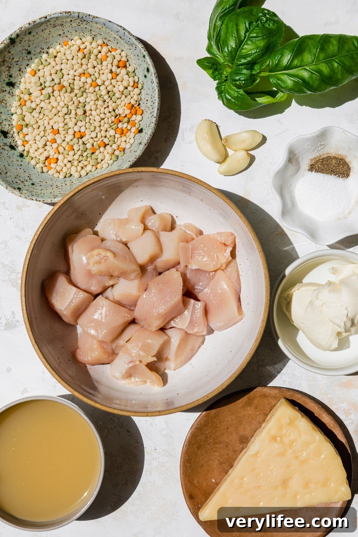 Foil Packet Chicken with Creamy Couscous 5 Garlic Parmesan Chicken ingredients