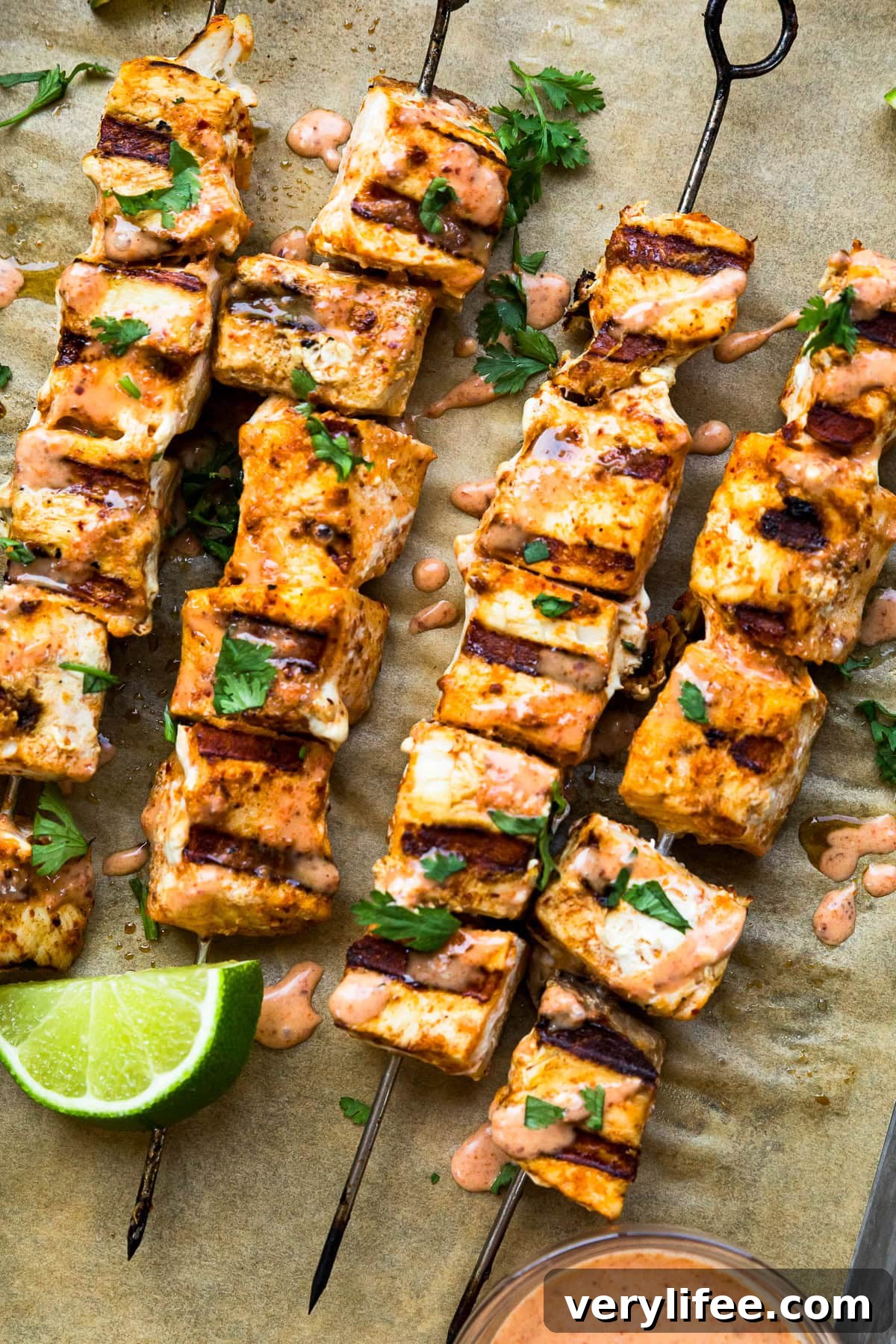 Grilled Swordfish Kabobs with Thai Red Curry Marinade 6 Swordfish Kabobs