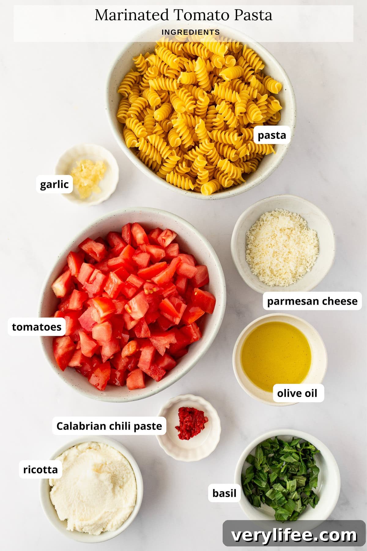 Fresh Tomato Pasta Recipe with Garlic and Basil 5 Marinated Tomato Pasta