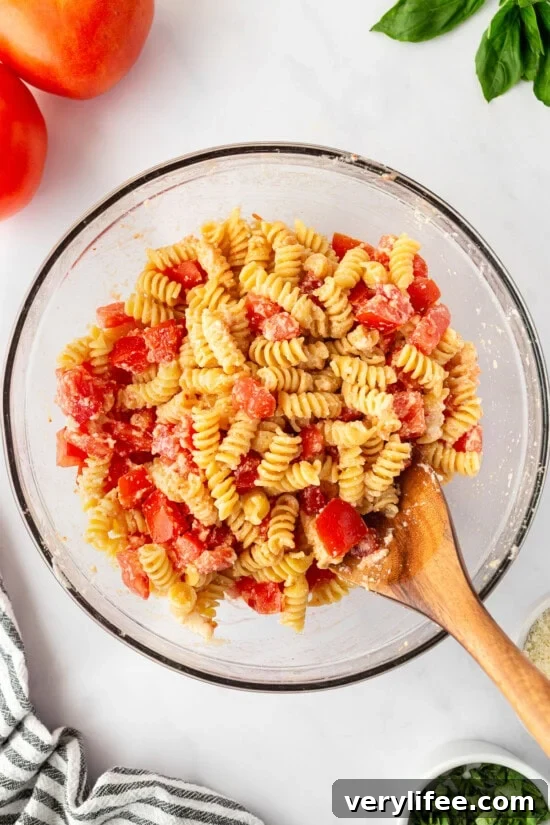 Fresh Tomato Pasta Recipe with Garlic and Basil 7 Tomatoes and pasta