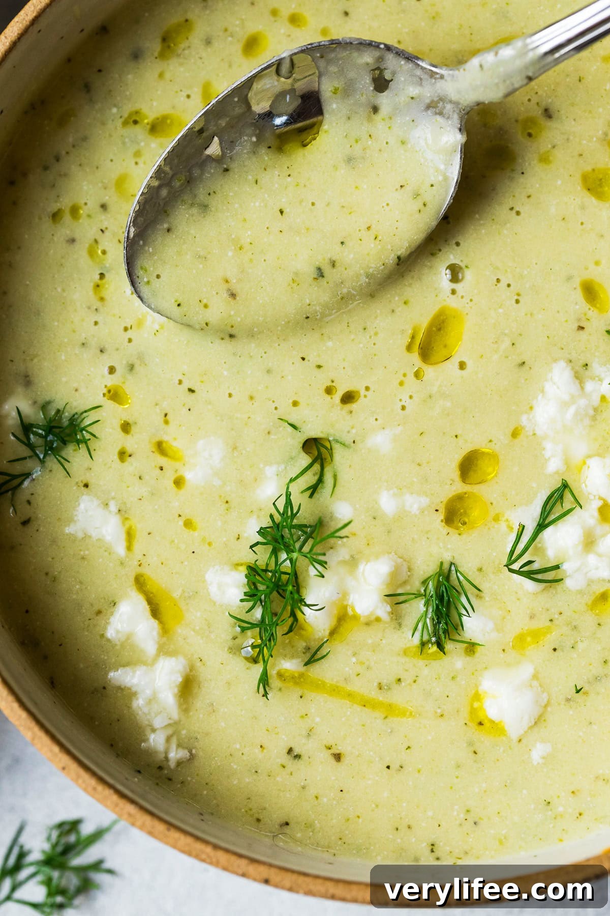Creamy Roasted Zucchini Soup with Feta 9 Zucchini Feta Soup