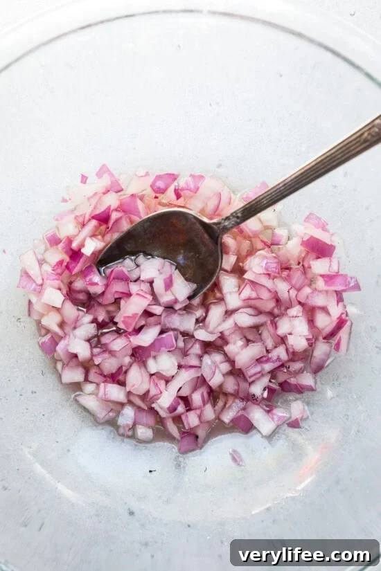 Cucumber and Tomato Salad Recipe with Fresh Basil 6 marinate the onion