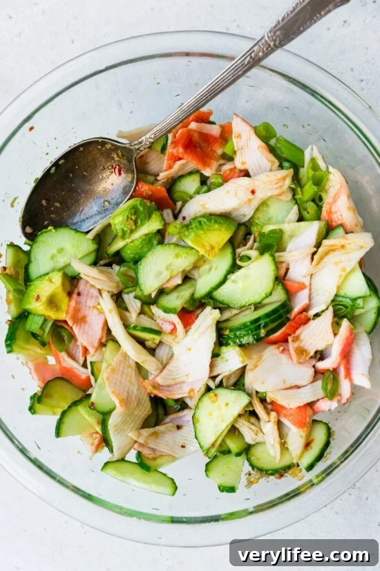 California Roll Cucumber Salad