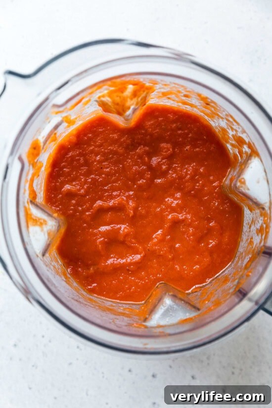 Tomato Sauce in blender with onion
