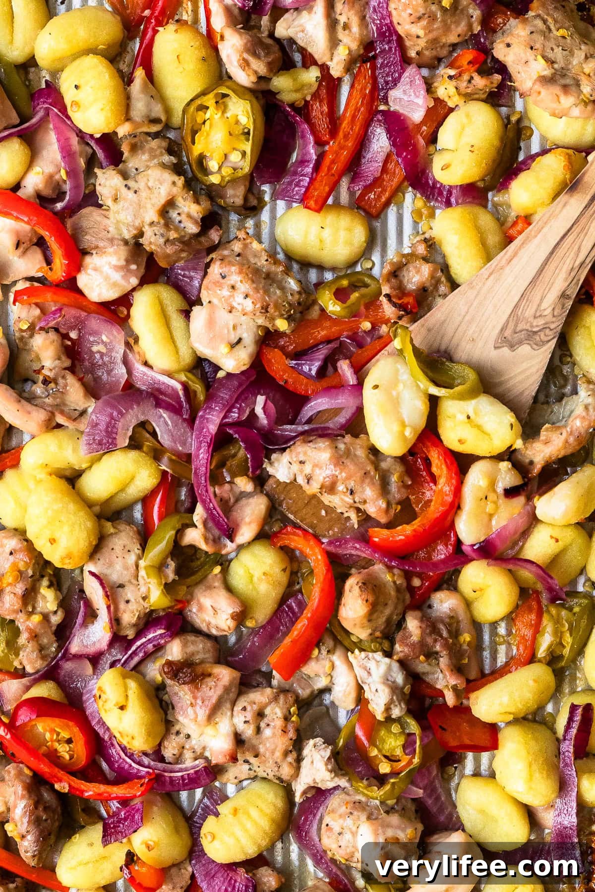 Crispy Sheet Pan Chicken Scarpariello with Peppers and Olives 7 Sheet Pan Chicken Scarpariello