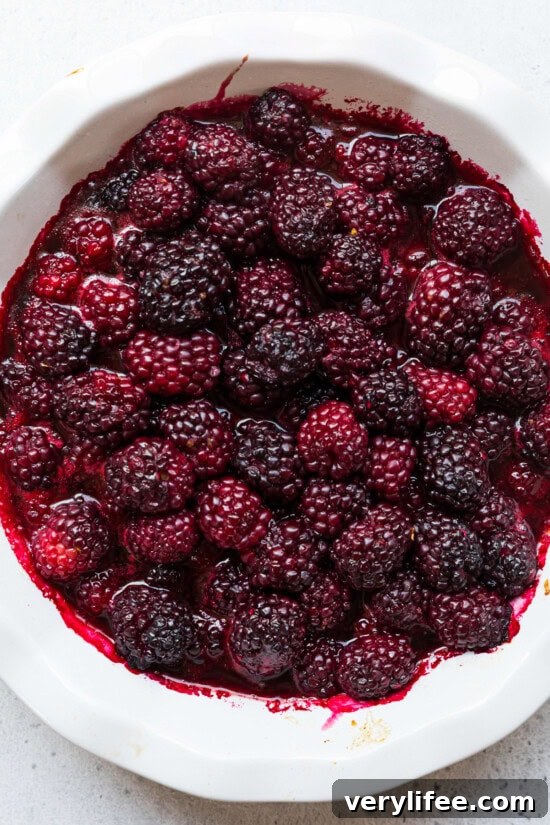 Blackberry Cobbler Recipe with Fresh Berries 7 Blackberries
