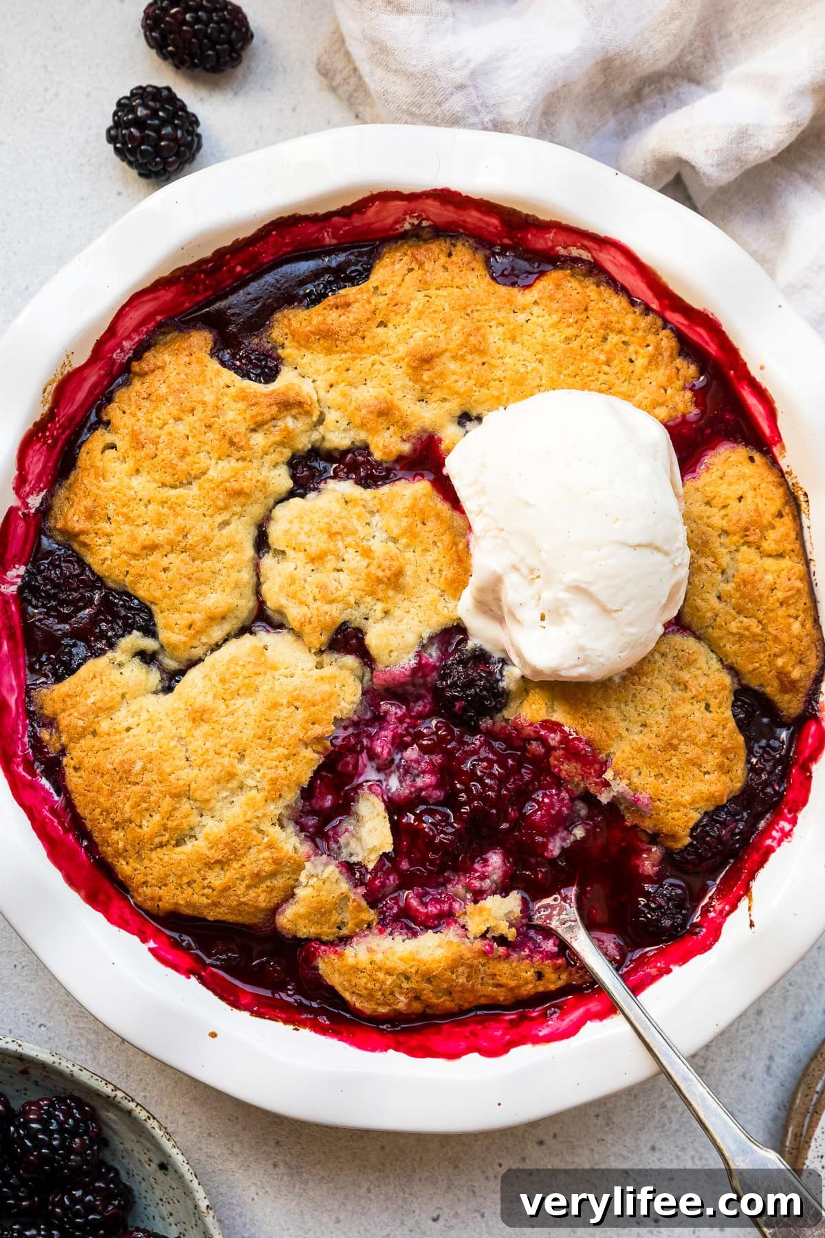 Blackberry Cobbler Recipe with Fresh Berries 10 Blackberry Cobbler