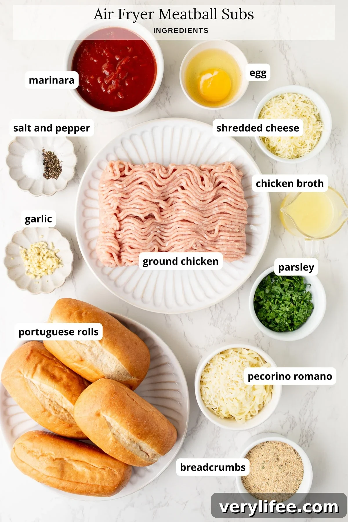 Crispy Air Fryer Meatball Subs with Melty Cheese 5 Ingredients for air fryer meatball sub