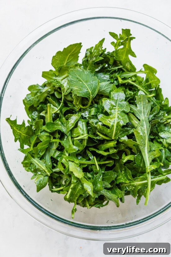 Dress the greens