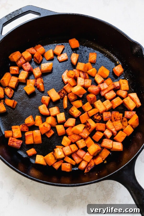 Cook the sweet potatoes