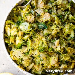 Creamy Pumpkin Lasagna Skillet 12 Lemon Brussel Sprouts