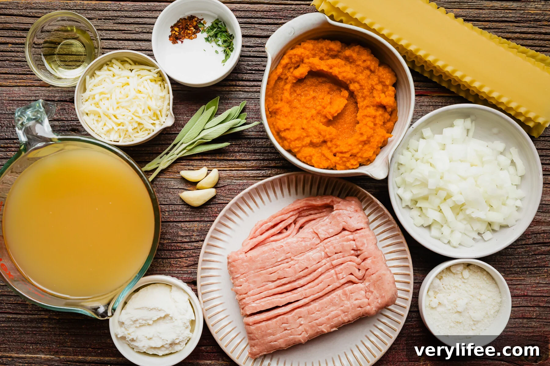 Creamy Pumpkin Lasagna Skillet 5 Ingredients Pumpkin Lasagna