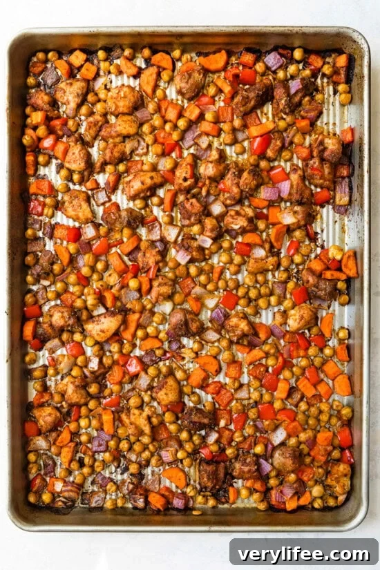 Chicken Shawarma Sheet Pan Dinner