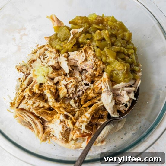 chicken flauta filling