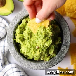 Guacamole and chip