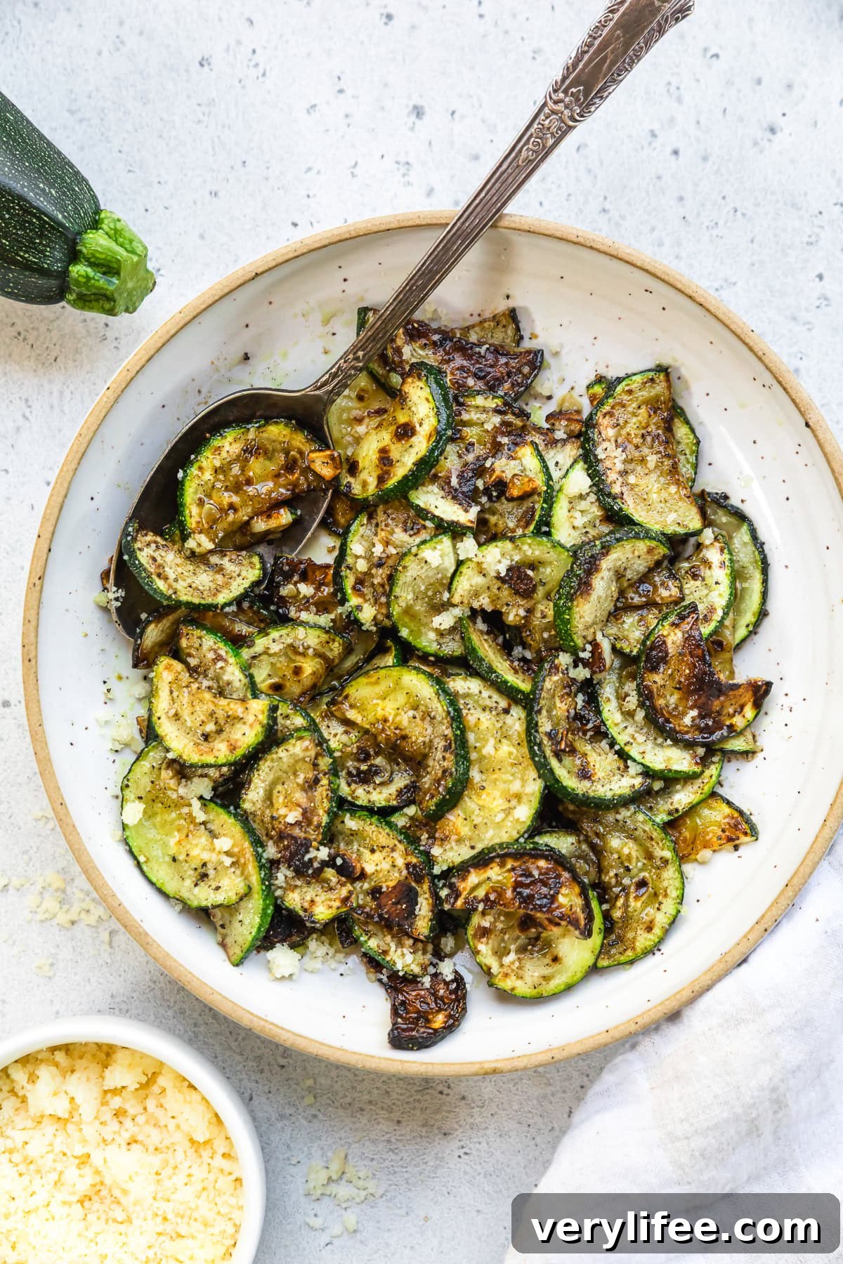 Oven-Roasted Parmesan Zucchini 8 Parmesan Zucchini
