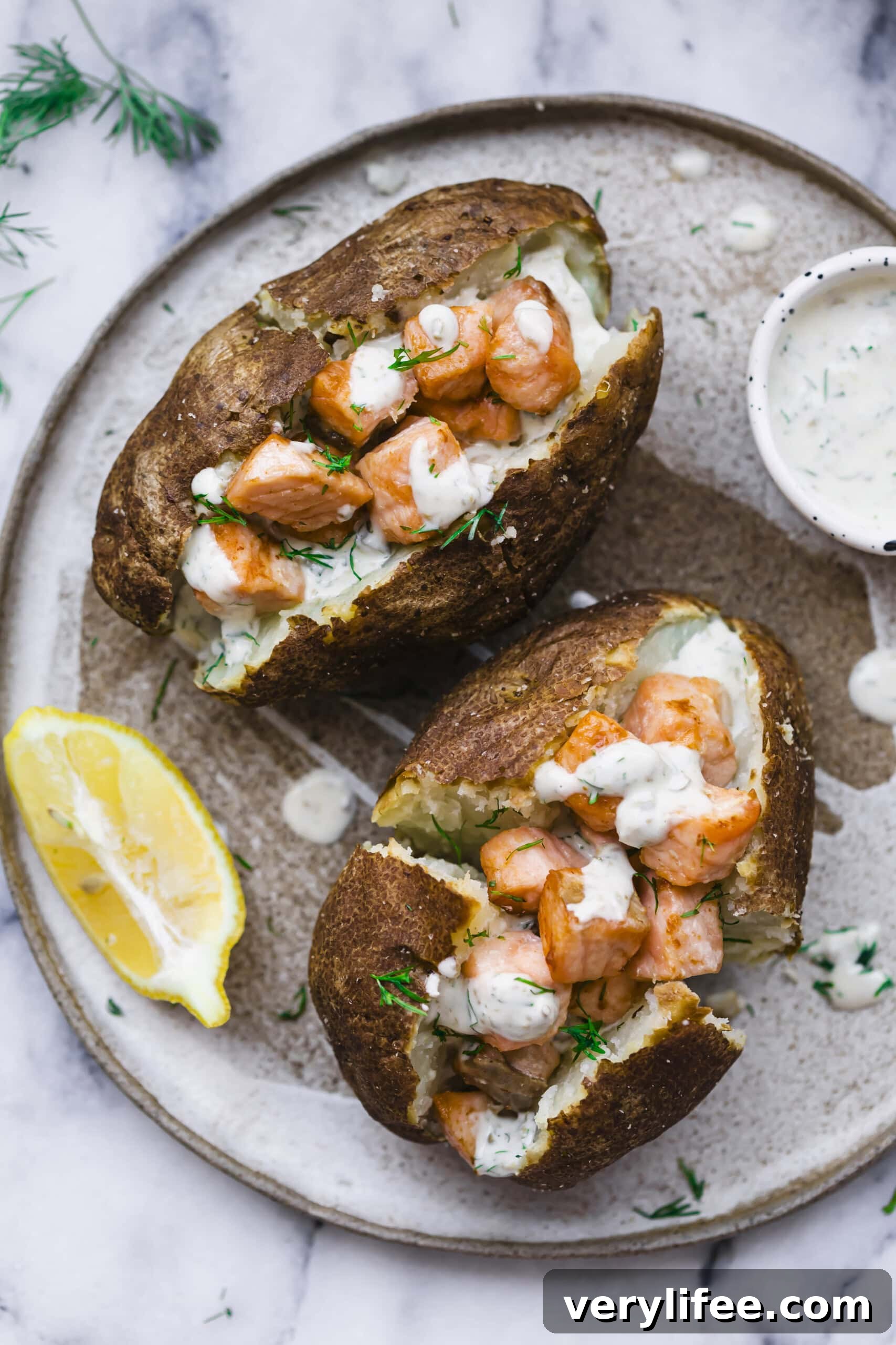 Salmon Baked Potato