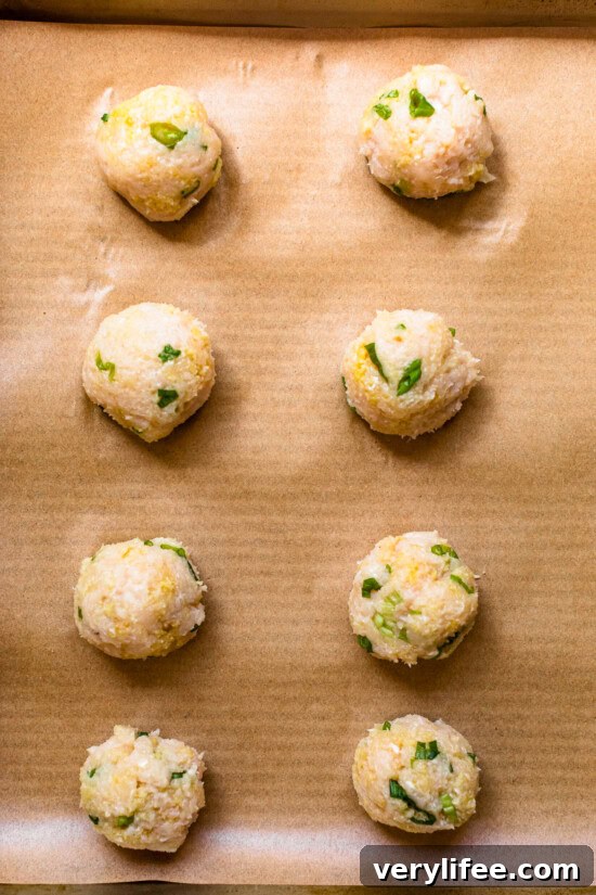 Pineapple-Glazed Hawaiian Chicken Meatballs 7 Roll into meatballs and place on a baking sheet