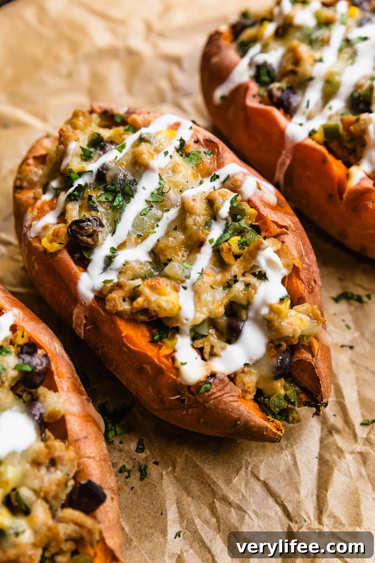 Southwest Stuffed Sweet Potatoes with Black Beans and Corn 2 Southwest Stuffed Sweet Potatoes